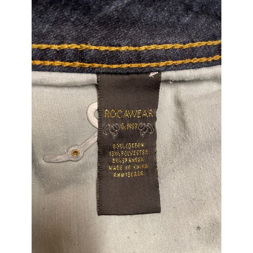 RocaWear Denim Plus Size Shorts,‎ Dark Wash, Shiny Embellished pockets, Size 18 - Picture 5 of 5